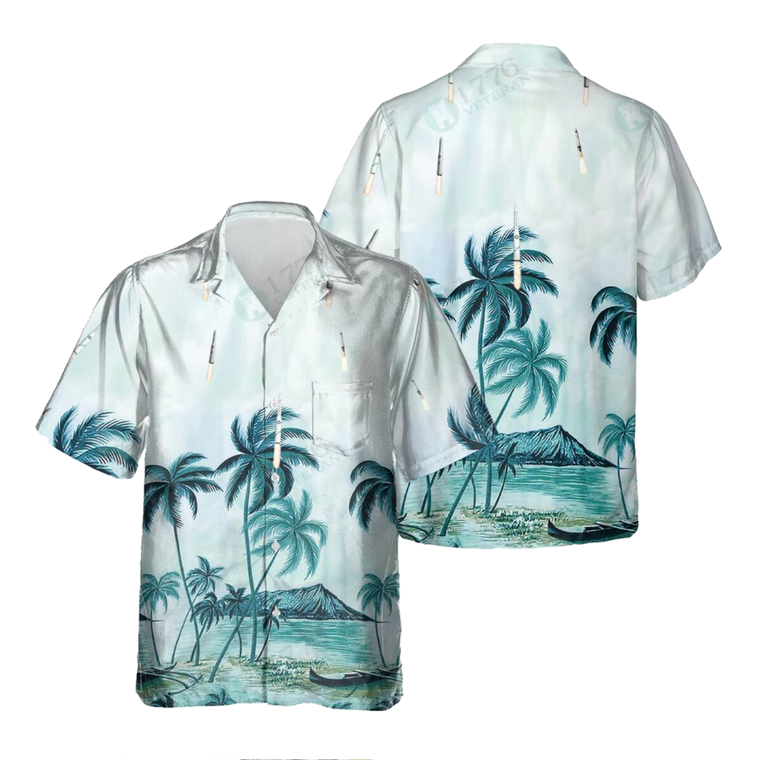 ICBM Minuteman Missle C1 Hawaiian Shirt, Hawaiian Shirt for Men Dad Veteran, Patriot Day