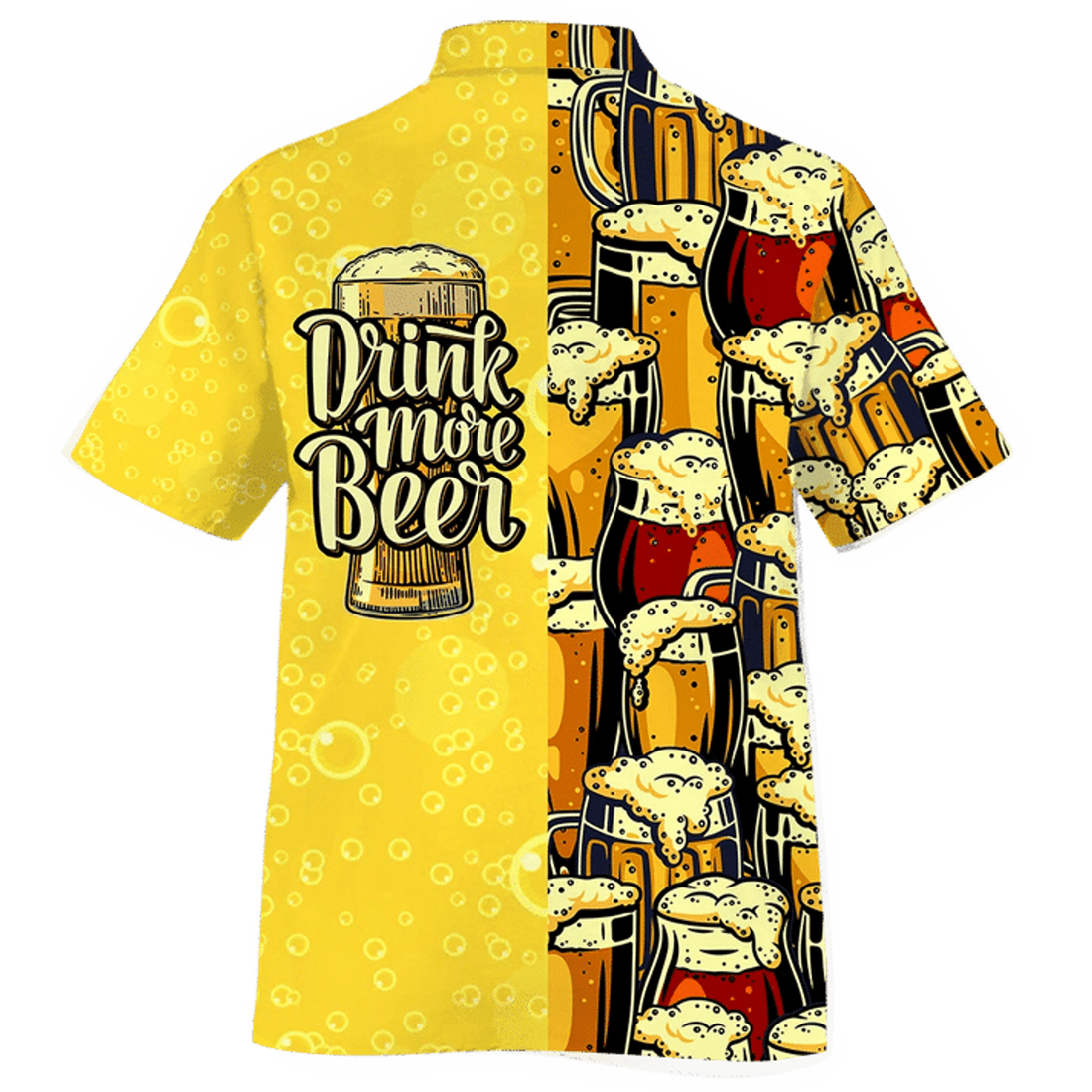 Beer Summer Hawaiian Shirt, Drink More Beer Watercolor Hawaiian Shirt, Hawaii shirts mens