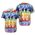 Time Of Spring Lgbt Flower Design Hawaiian Shirt