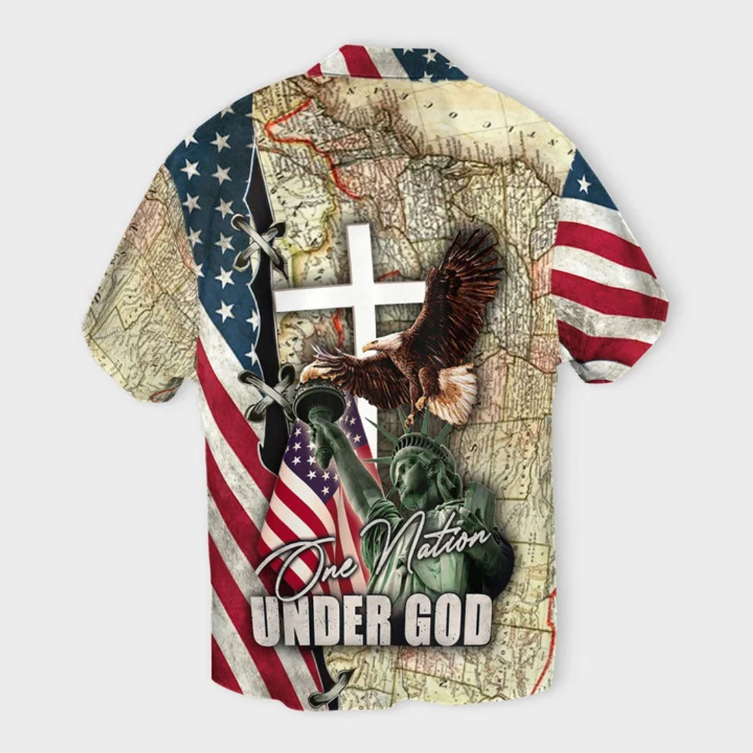 Cool America One Nation Under God Hawaiian Shirt