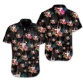 Wine Flower At Dark Night Hawaiian Shirt, hawaiian shirt for men