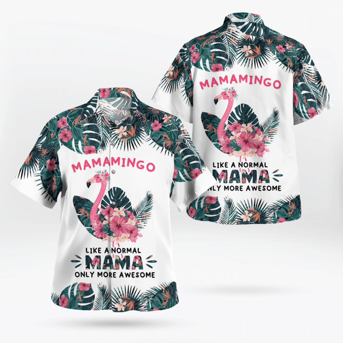 Mamamingo Hawaiian Shirt, Mother's day Hawaii shirt, Mom shirt, Gift for Mom