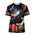 FUNSTUFFPRINT America Flag Welder Man Unisex Shirts, Flag American Welder Gift, Flag Shirt 3D T-shirt