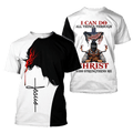 FUNSTUFFPRINT Jesus Welder Jesus All Over Printed Unisex Customized Shirts, Jesus Welder Shirt 3D T-shirt