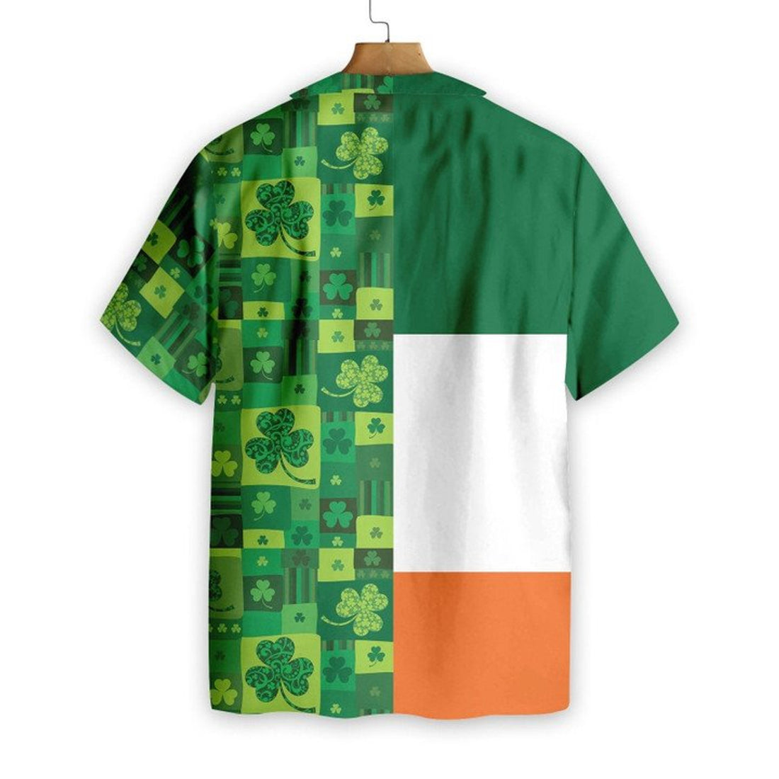 Shamrock Hawaiian Shirt, St Patrick's Day, Luck of the Irish, Aloha Shirt, Tropical Shirt, Men's Casual Shirt