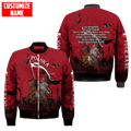 FUNSTUFFPRINT Premium Bomber Jacket Winged Hussars 3D All Over Print 3D Bomber Jacket