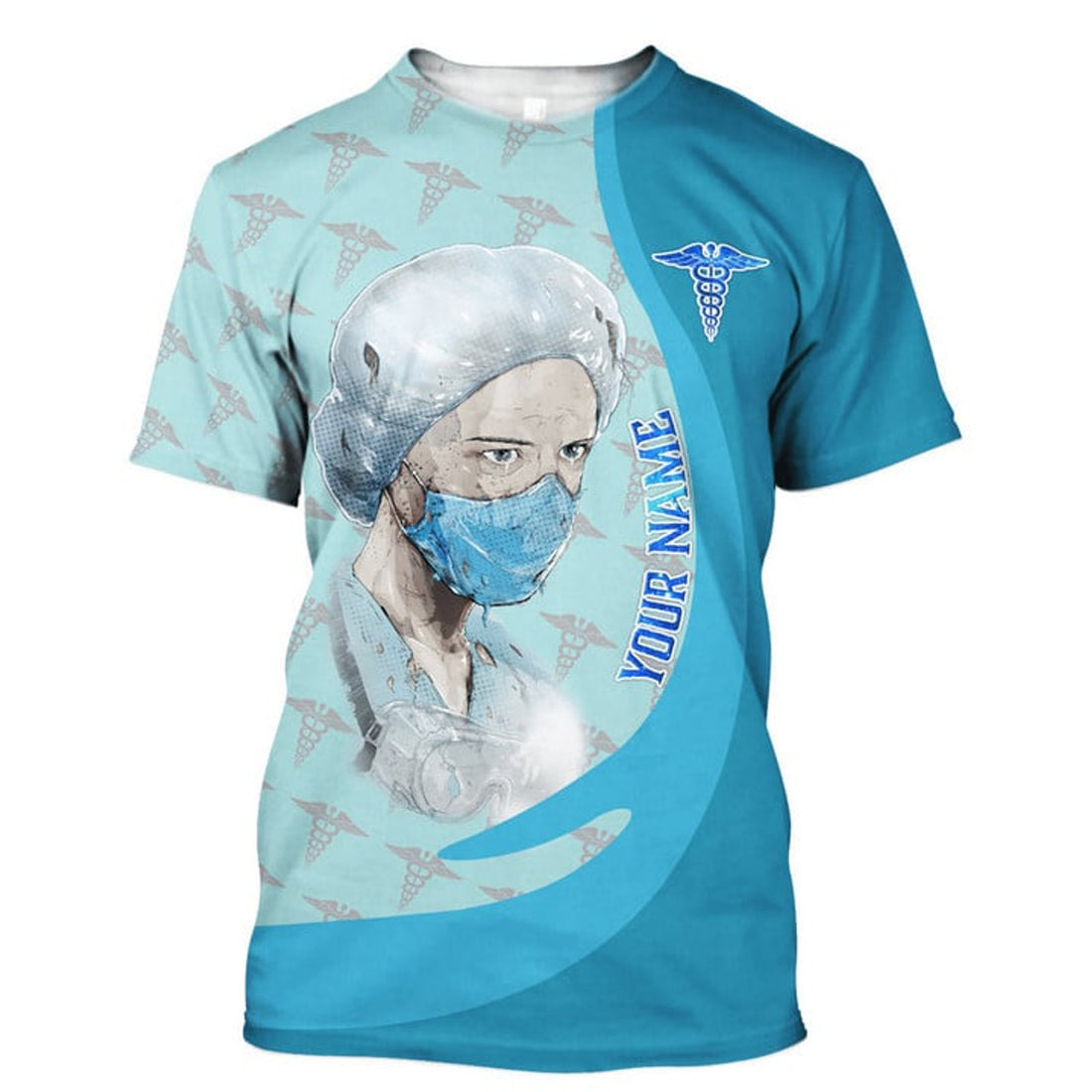 FUNSTUFFPRINT I Became a Nurse Because Your Life Is Worth My Time 3D Shirt, Personalized Nurse 3D T-shirt