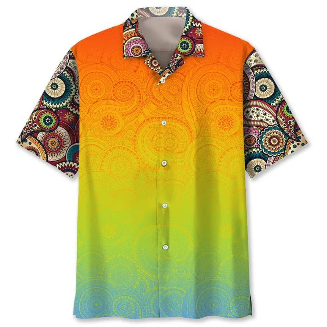 Hippie Bohemian Hawaii Shirt, 3D All Over Print Hawaiian Hippie Shirt, Hippie Gifts For Him, Her, Hawaiian Hippie