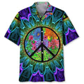 Hippie Abstract Hawaiian Shirts For Men And Woman, Summer Aloha Beach Shirt, Hippie Hawaiian Shirt