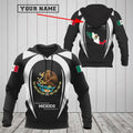FUNSTUFFPRINT Customize Mexico Map & Coat Of Arms 3D Hoodie and Zip Hoodie