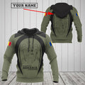 FUNSTUFFPRINT Customize Romania Black Coat Of Arms 3D Hoodie and Zip Hoodie