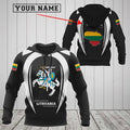 FUNSTUFFPRINT Customize Lithuania Map & Coat Of 3D Hoodie and Zip Hoodie