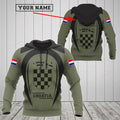 FUNSTUFFPRINT Customize Croatia Black Coat Of Arms 3D Hoodie and Zip Hoodie