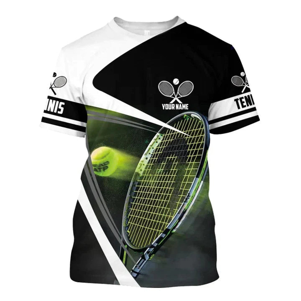 Custom Personalized Name 3D All Over Print Tennis T Shirt Men Women, Tennis Player Uniform Hoodie