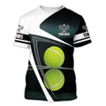FUNSTUFFPRINT Personalized Tennis Player Shirt, Unisex Premium Tennis Tee Shirts 3D T-shirt
