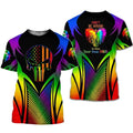 FUNSTUFFPRINT 3D All Over Printed LgbT-Shirt For Pride Skull Pride Love Is Love 3D Tee Shirt, I Live To Make A Difference T-Shirt 3D 3D T-shirt
