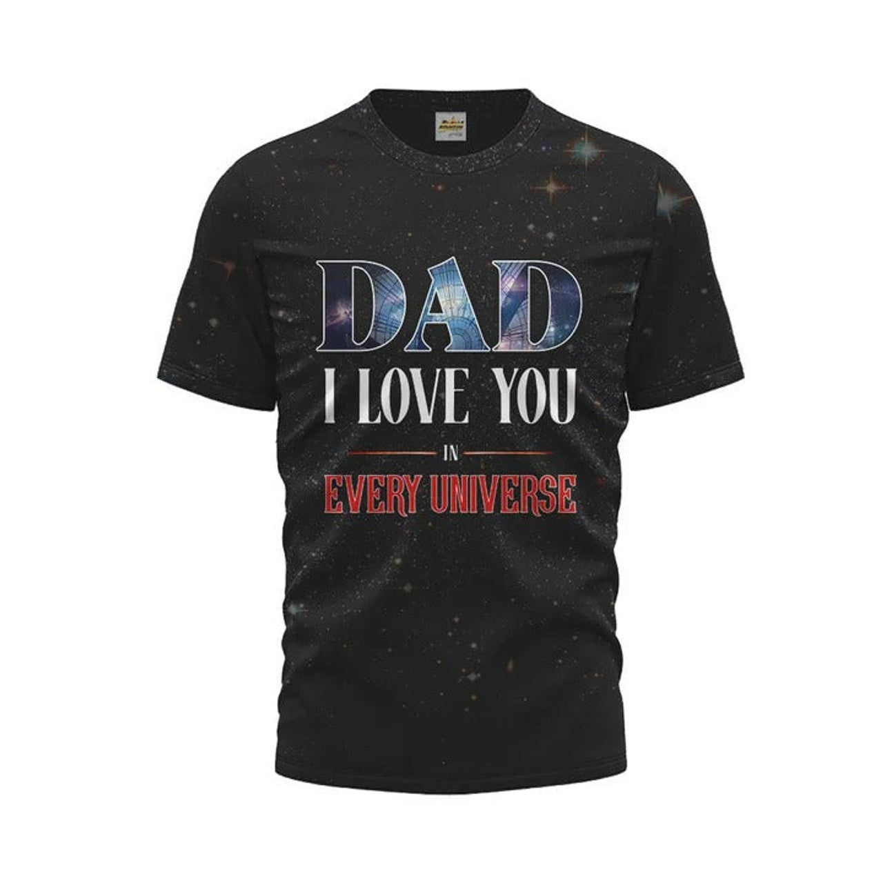 FUNSTUFFPRINT Dad I Love You In Every Universe 3D Shirt, All Over Print Hoodie For Dad Father'S Day Best Gift From Daughter, Son 3D T-shirt