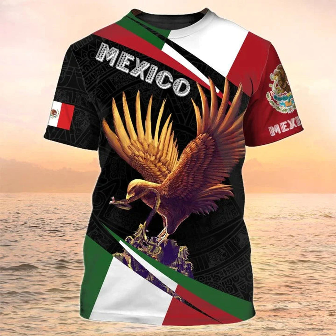 Mexico Eagle T-Shirt Mexican Flag Tee Shirt For Men Women