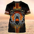 FUNSTUFFPRINT Bikers T-Shirt Ride Shirts Gifts For Biker Men 3D T-shirt
