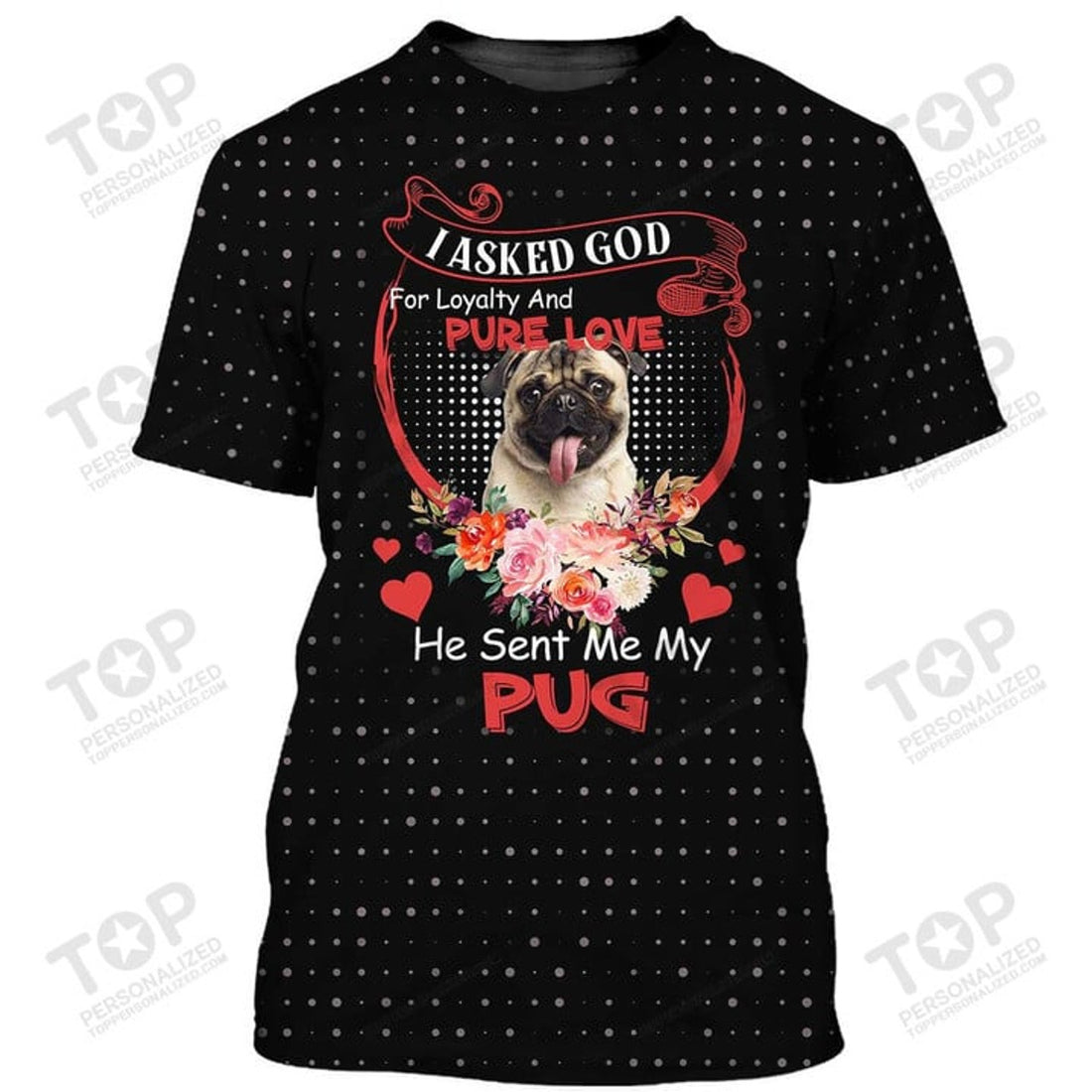 Pug T-Shirt, Dog T-Shirt For Humans