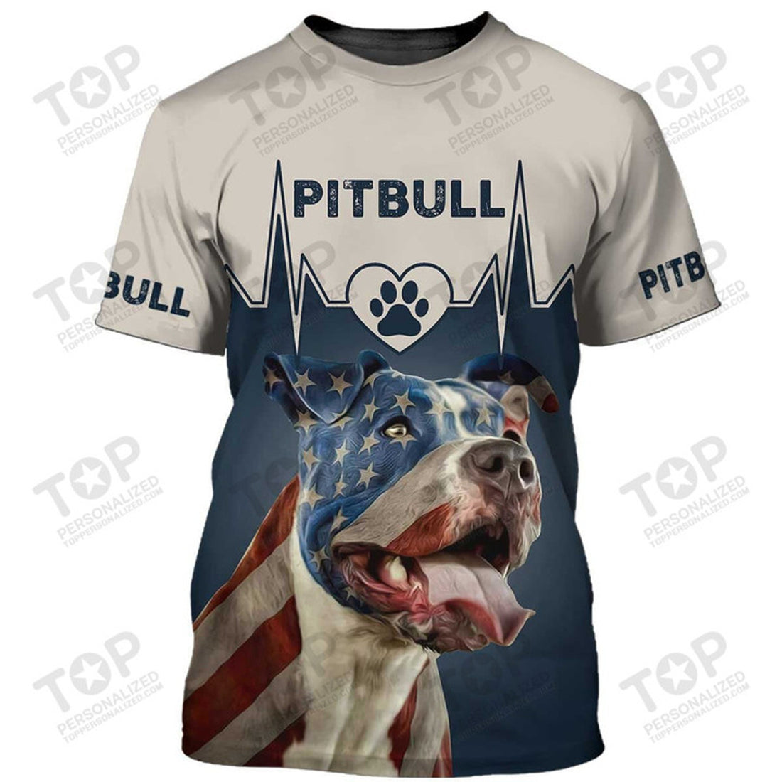 Pitbull America T-Shirt, Pitbull T-Shirt, Dog T-Shirt