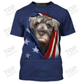 Patriot Schnauzer T-Shirt, Dog T-Shirt For Humans