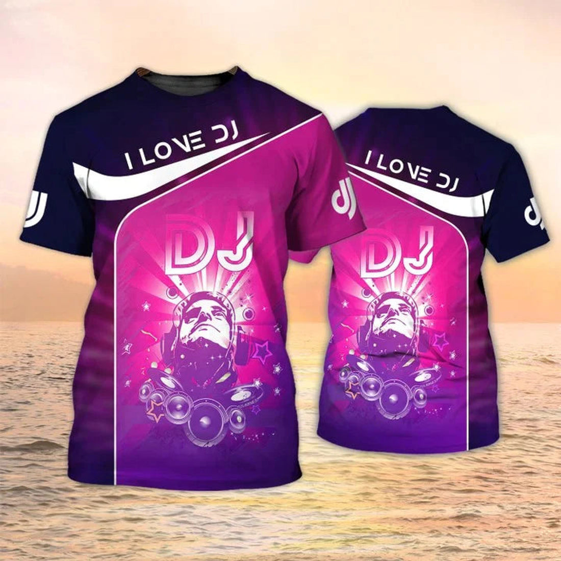 3D Colorful DJ Shirt, Disc Jockey Shirt Short Sleeve