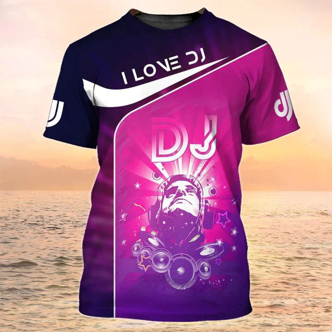3D Colorful DJ Shirt, Disc Jockey Shirt Short Sleeve