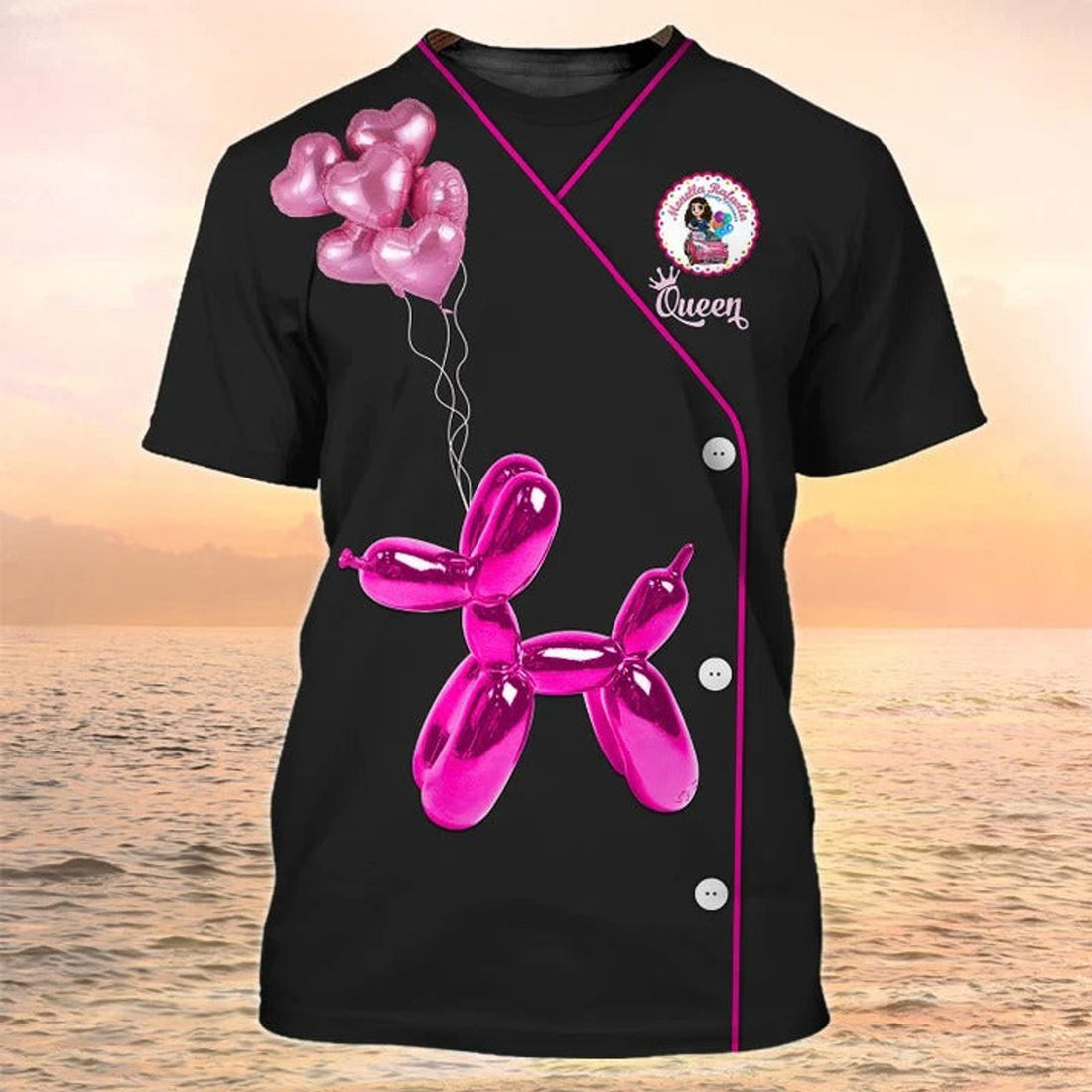 FUNSTUFFPRINT Queen Party Planner Staff Shirt, Event Planner Uniform, Gift For Event Planner 3D T-shirt