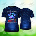 Just A Girl Who Loves Dogs And Has Tattoos T-Shirt, Dog T-Shirt For Humans