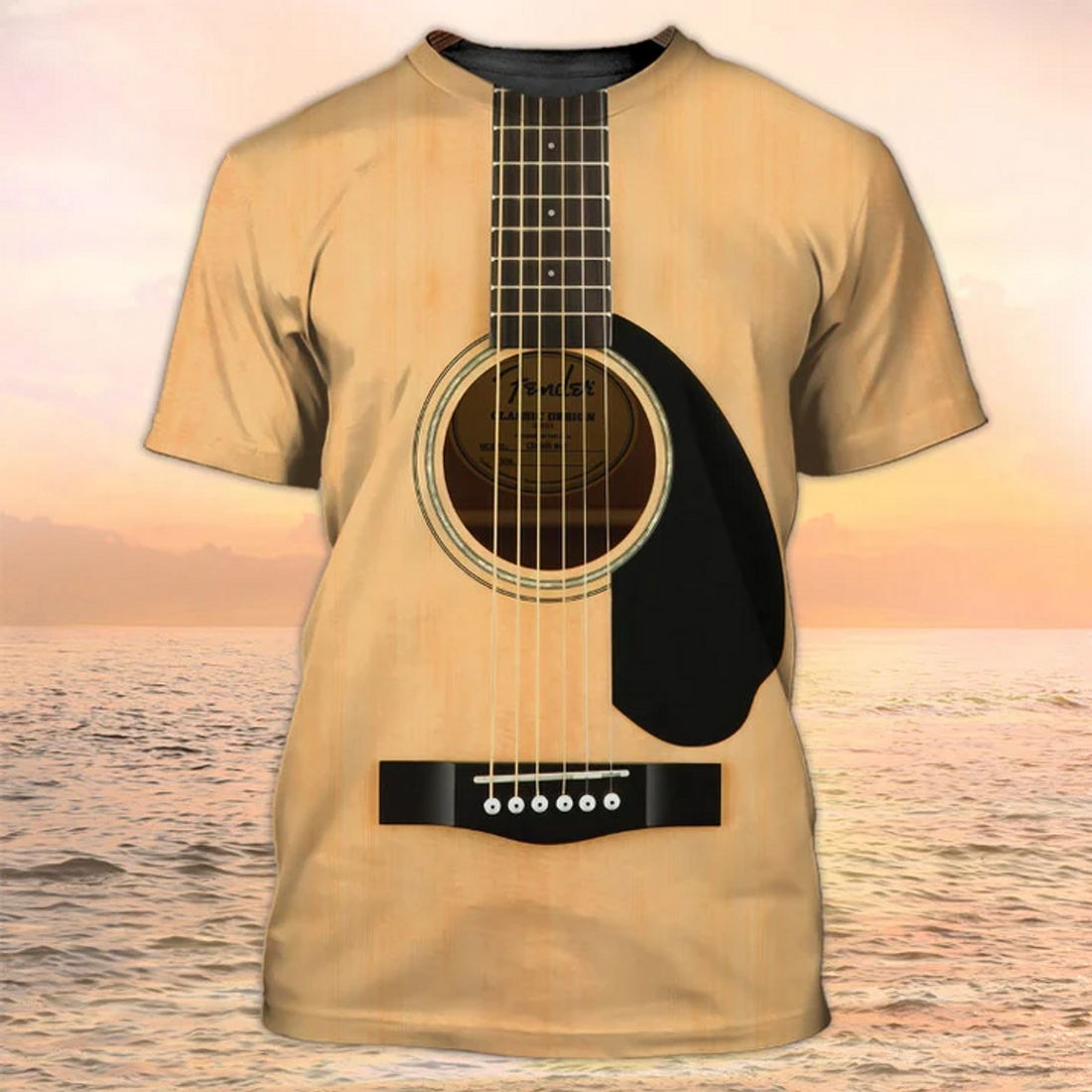 FUNSTUFFPRINT Bass Guitar 3D T-Shirts, Guitar T-Shirts, Mens Guitar Shirts, Guitar Lover Gift 3D T-shirt