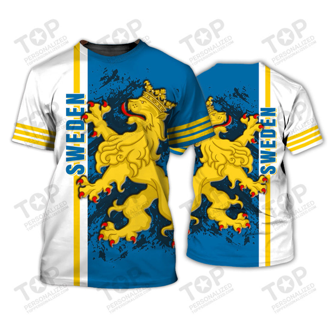 Sweden v11Sweden 3D All Over Print T-Shirt