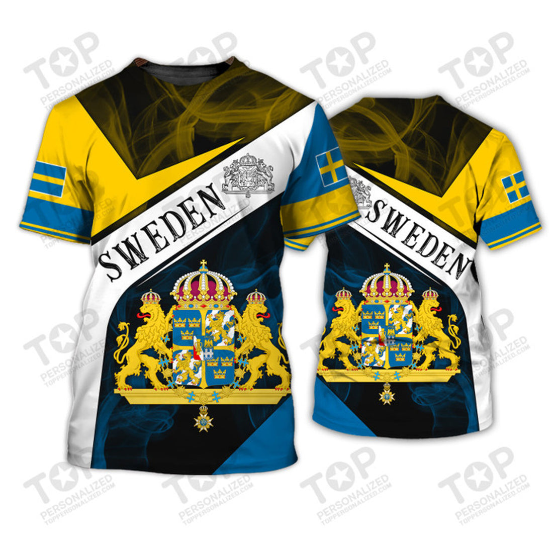 Sweden v12 Sweden 3D All Over Print T-Shirt