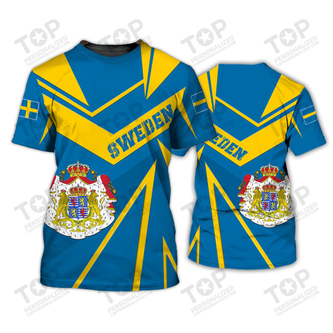 Sweden v13 Sweden 3D All Over Print T-Shirt