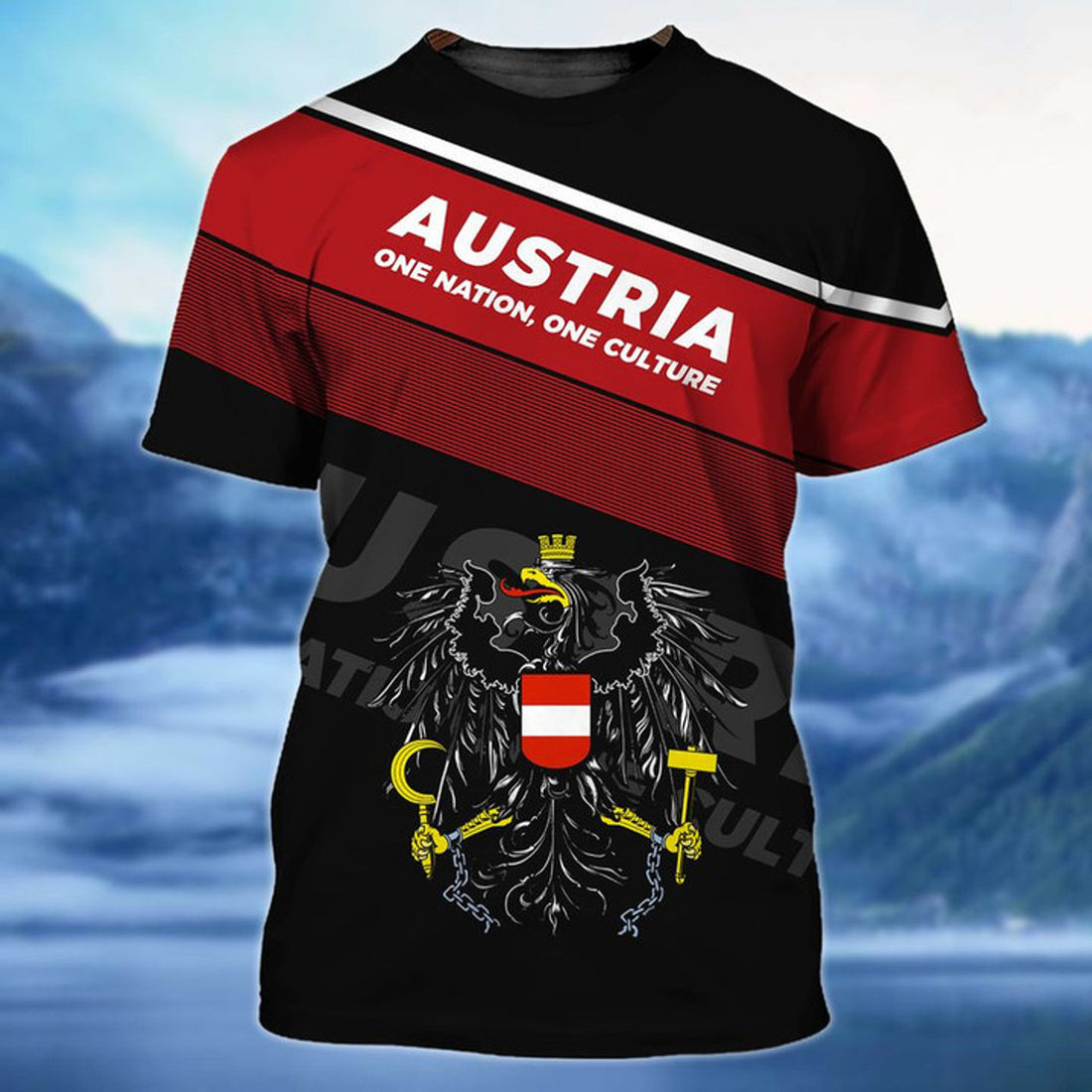 Austria 3D All Over Print T-Shirt