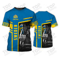 Custom Sweden v18 Personalized Name 3D T-Shirt