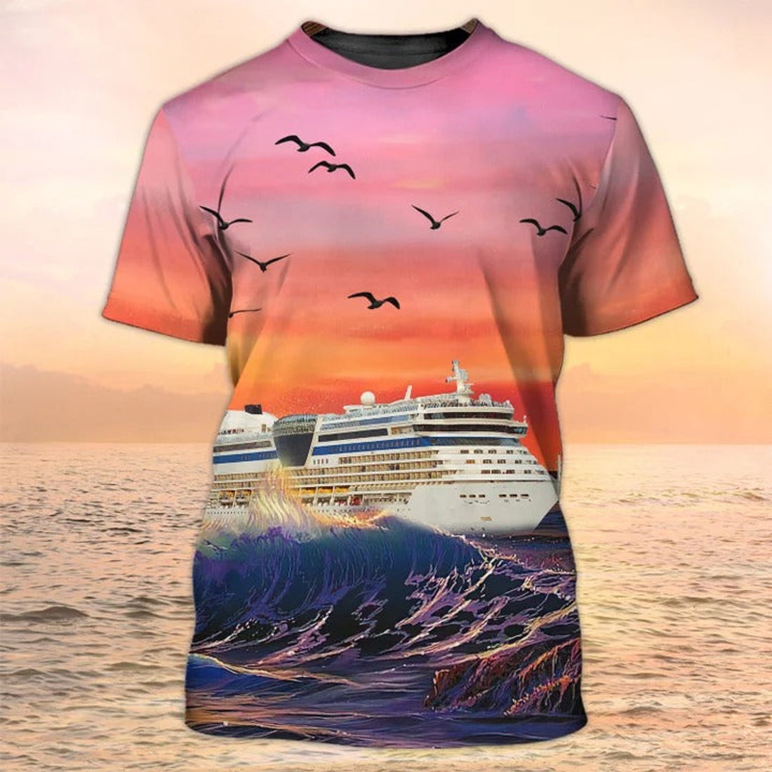 FUNSTUFFPRINT Cruise T-Shirts For Friends, Family Cruise T-Shirt Ideas, 3D Full Print Cruise Hoodie 3D T-shirt