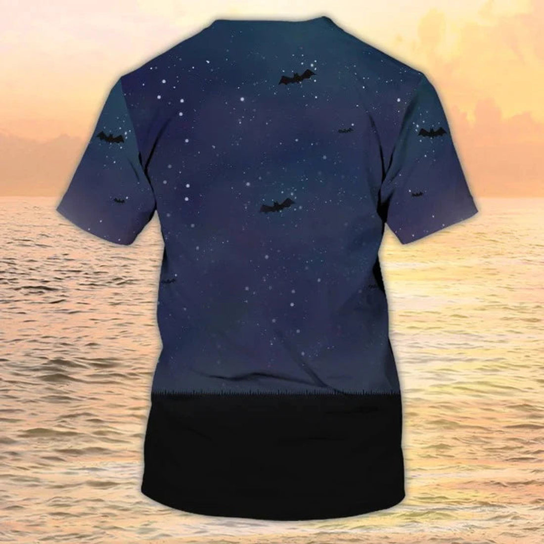 3D Sublimation Pumpkin Angry Halloween Shirt, Bat Flying Grave Night Halloween Tee Shirts