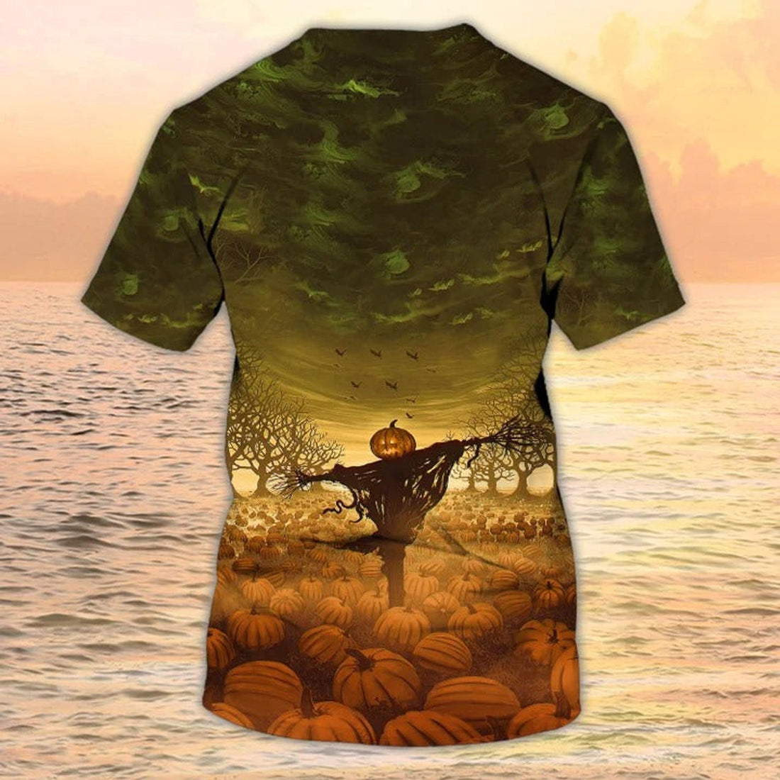 FUNSTUFFPRINT Mens Halloween Shirt, Halloween Ghost All Over Print T-Shirts, Halloween 3D Shirts For Adults 3D T-shirt