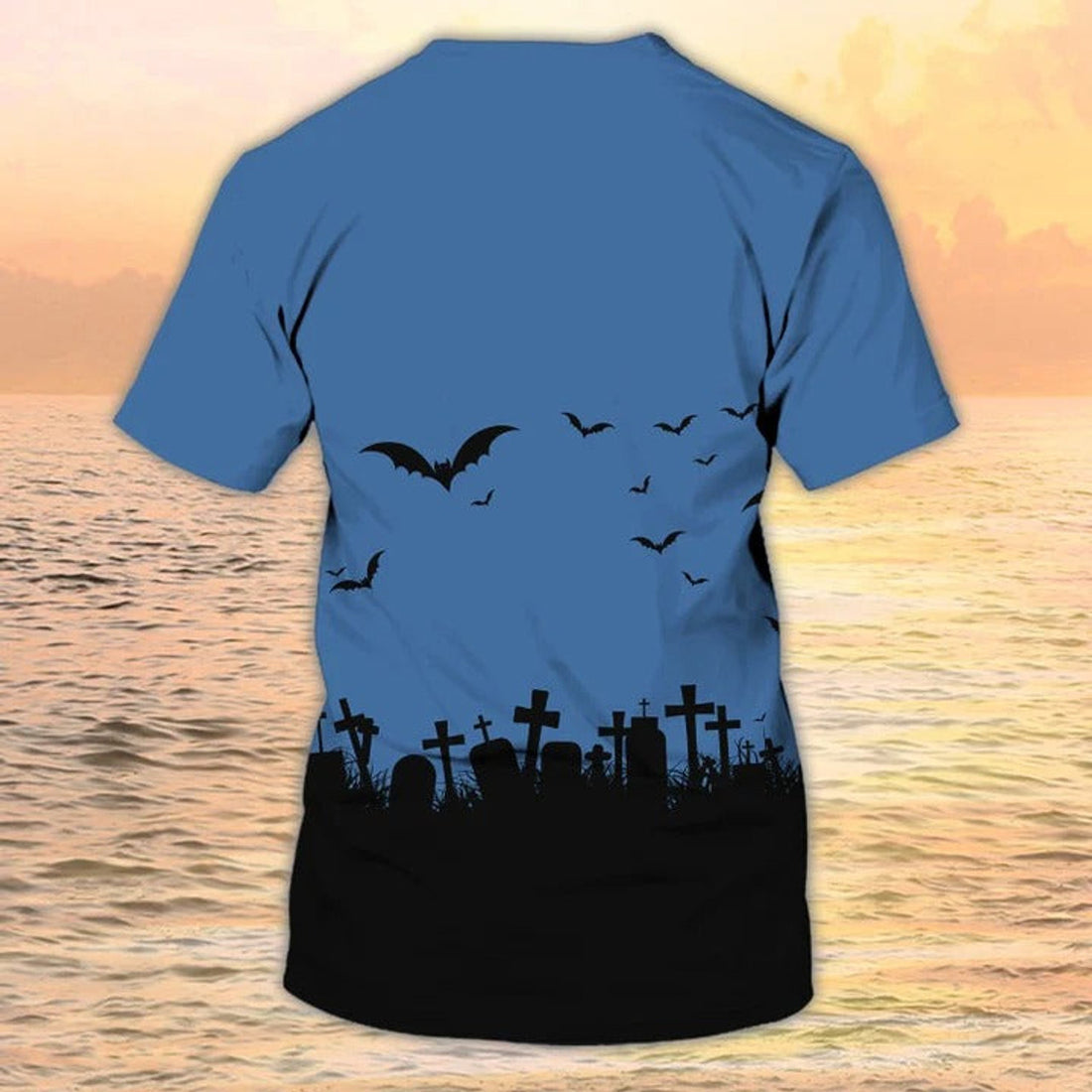 FUNSTUFFPRINT The Nightmare Halloween Shirt, 3D All Over Printed Skeleton Unisex T-Shirt For Halloween 3D T-shirt