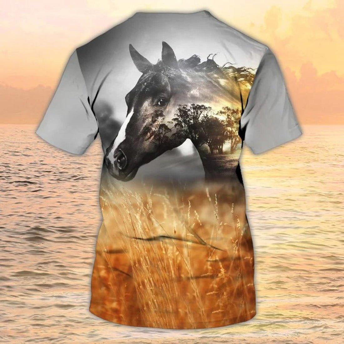 FUNSTUFFPRINT 3D All Over Print Horse Shirt, Horse T-Shirt Men Women, Gift For Horse Lovers 3D T-shirt