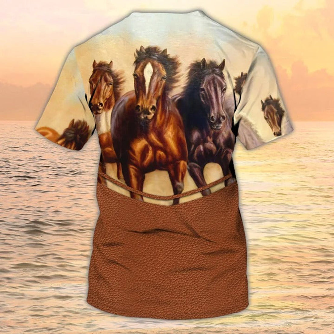FUNSTUFFPRINT Funny Horse Shirts, Horse T-Shirt, Funny Horse Shirts 3D All Over Print 3D T-shirt