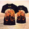 Halloween Cats Shirts Black Cat Halloween PrinT-Shirt Halloween Tee Shirt Halloween Gift