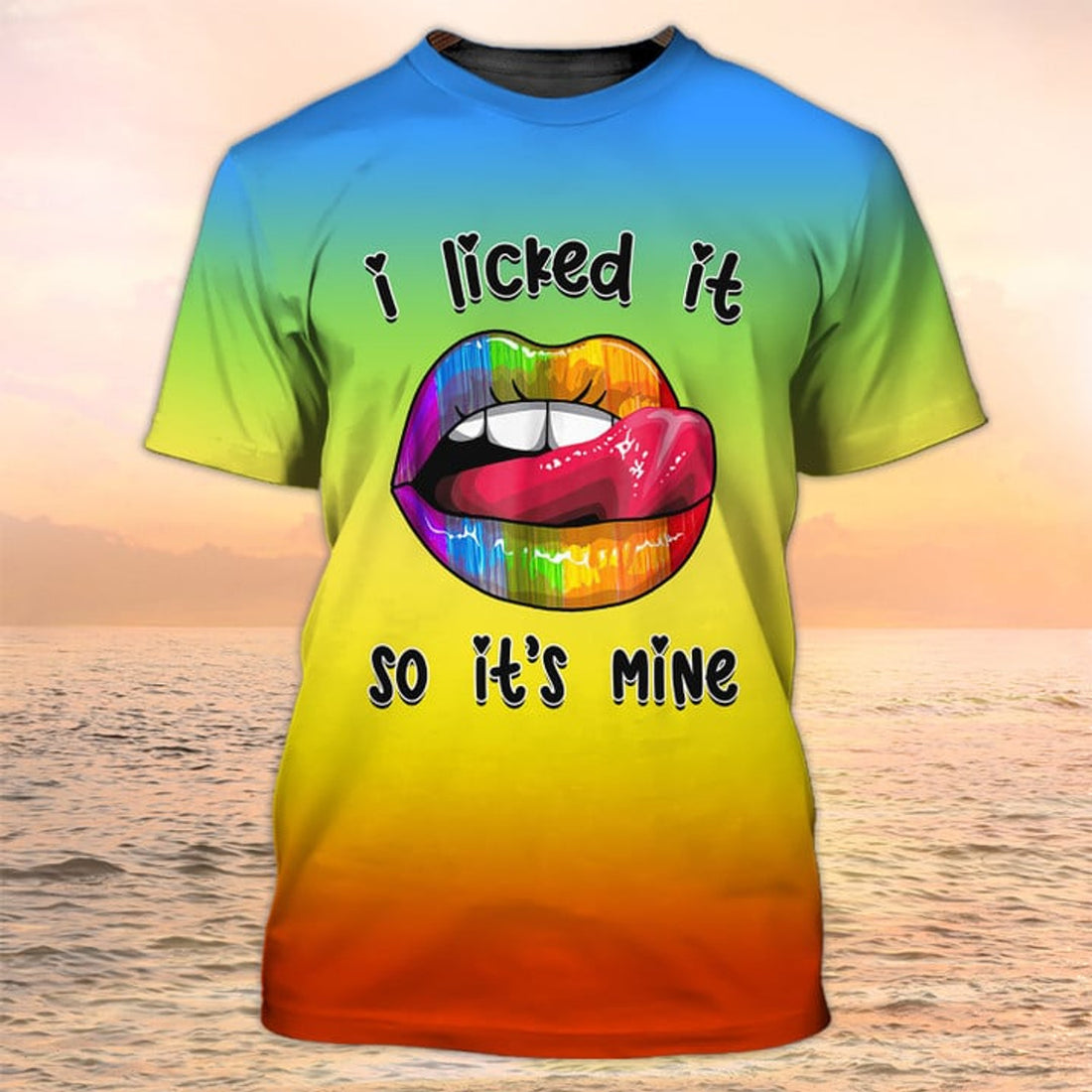 FUNSTUFFPRINT I licked It So It's Mine Funny 3D Shirt, LGBT-Shirts, Pride Mom Shirts 3D T-shirt