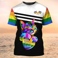 FUNSTUFFPRINT LGBT Cat Lovers I Am Bruised 3D Shirt, Lgbt Life, Pride Month Shirt 3D T-shirt
