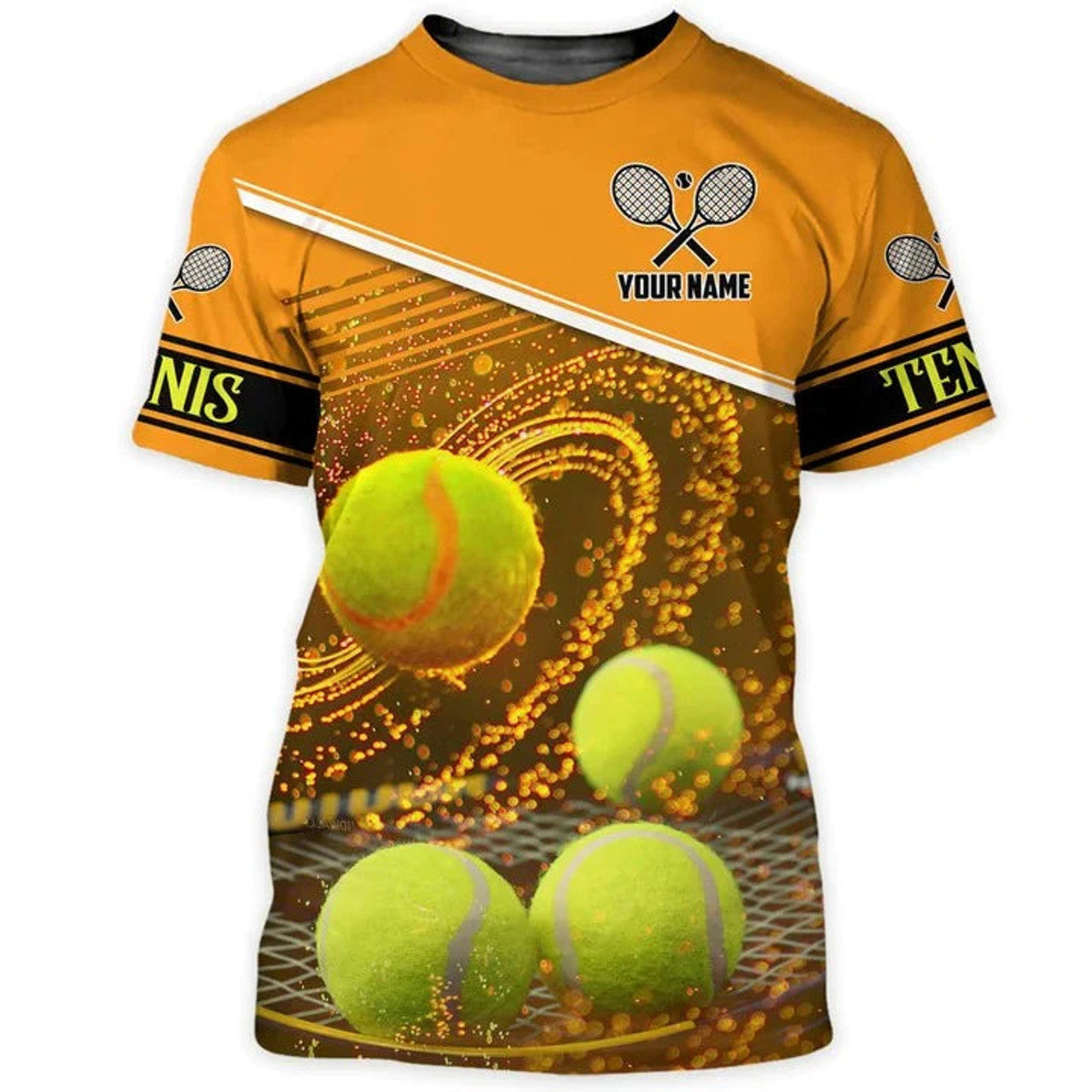 FUNSTUFFPRINT Custom 3D Print Tennis Shirt Men Women, Tennis Player Tee Shirt, Gift For Tennis Lover 3D T-shirt