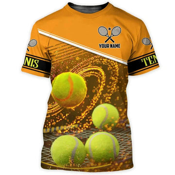 FUNSTUFFPRINT Custom 3D Print Tennis Shirt Men Women, Tennis Player Tee Shirt, Gift For Tennis Lover 3D T-shirt
