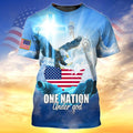 Eagle One Nation God 3D All Over Print T-Shirt