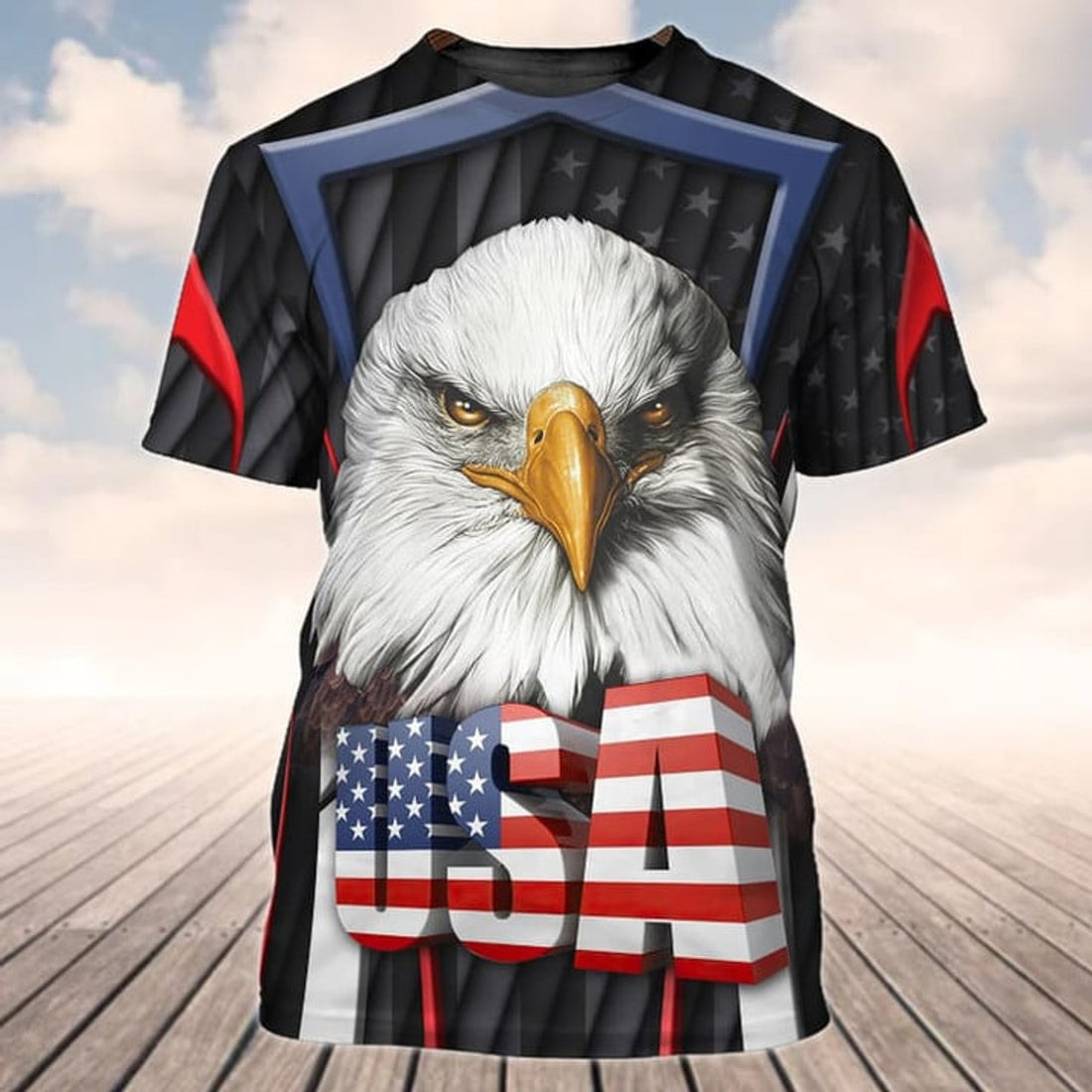 Eagle American Pride 3D All Over Print T-Shirt