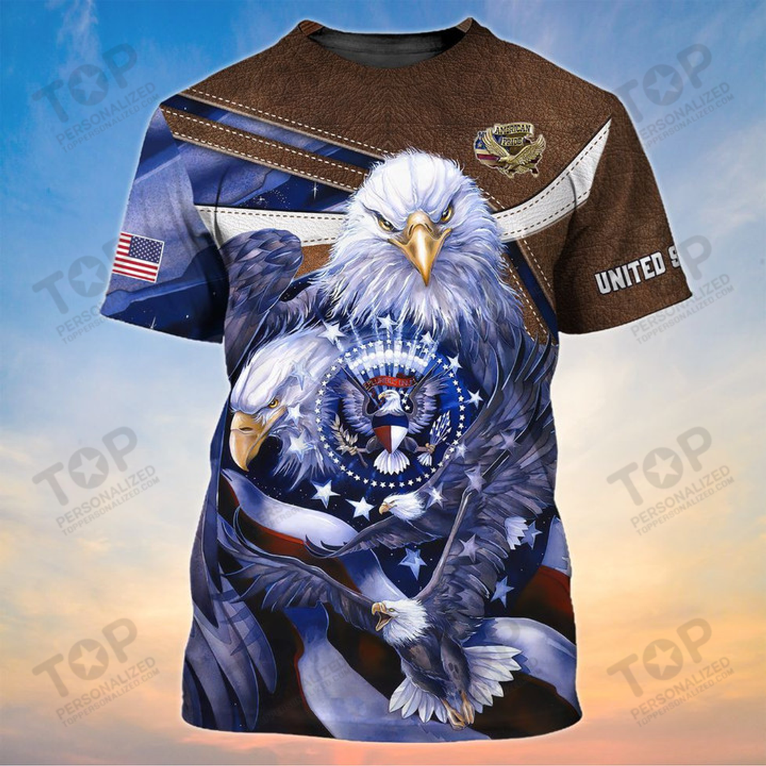 Eagle American Pride 3D All Over Print T-Shirt